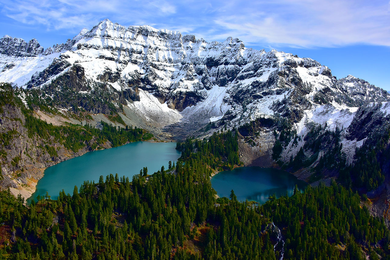 Twin Lakes in the Cascades